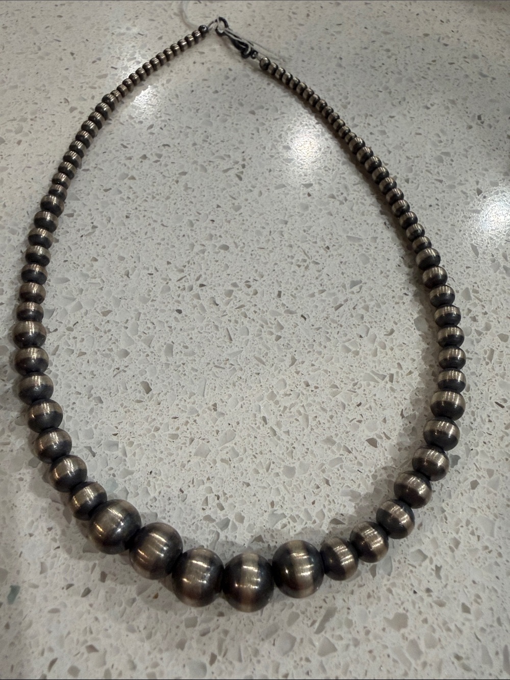 Machine Made Navajo Pearl Necklace - Picture 3 of 3